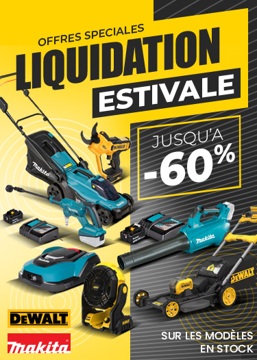 Liquidation de jardin Makita Dewalt Liquidation de jardin Makita Dewalt
