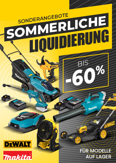 Gartenausverkauf: Makita, Dewalt Gartenausverkauf: Makita, Dewalt