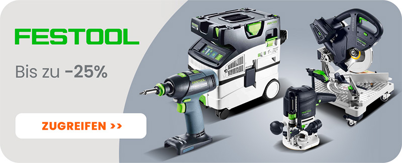Matériel Festool et réduction